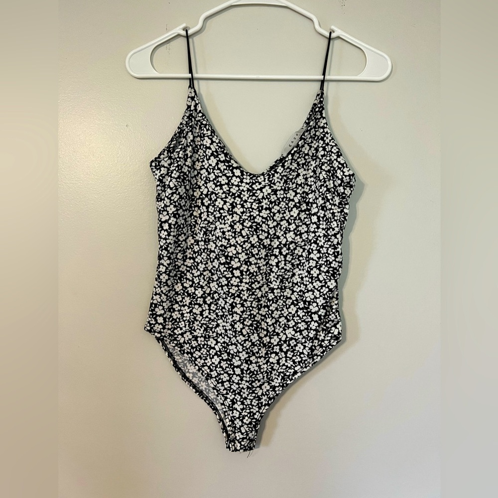 Black and white bodysuit